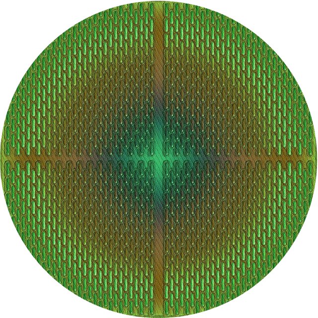 Ahgly Tapis Rond Lavable en Machine Intérieur Transitionnel Vert Armée, 5 Pieds Rond