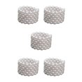 thumbnail image 3 of Thinsony Femmes Chic Perle Strass Bracelet Stretch Mariage pour Mariée Blanc 6 Rangée 5Set, 3 of 6