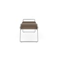 thumbnail image 5 of Gansett Reception Waiting Room Healthcare 3-Seat Bench / Silver Steel / Brown, 5 of 5