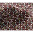 thumbnail image 4 of oneOone Viscose Chiffon Fabric Leaves & Floral Block Print Fabric BTY 42 Inch Wide, 4 of 4