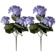 thumbnail image 2 of YAOMOBB Fade-proof Artificial Flowers Artificial Begonias Flowers Set of 2 with Stems Realistic Faux Red Flowers for Wedding Photo Props and Home Decoration, 2 of 7