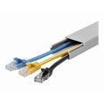 thumbnail image 3 of StarTech.com Solid Cable Management Raceway with Cover, 1-1/2"(38mm)W x 5/8"(16mm)H, 6.5ft(2m) length, Single Channel PVC Network/Power Cord Hider/Wall Wire Duct, Max 30 Cables, UL Listed - UL94 V0, M1 Fire Rated (CBMWD3816) - Cable raceway - 0.8 in - gray - TAA Compliant, 3 of 3