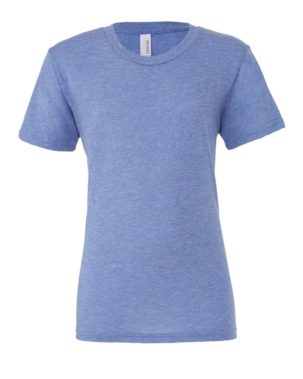 Bella Canvas Unisex Crew Neck Triblend Short Sleeve Tee, L, Blue Triblend