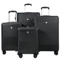 thumbnail image 1 of Travelhouse Ensemble de 4 Valises Rigides, Légères, avec Serrure TSA et Roulettes Multidirectionnelles, Noires., 1 of 5