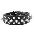 thumbnail image 2 of Collier pour Animaux en Cuir PU Sûr Confortable Collier à Crampons pour Chien, 2 of 8