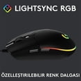 thumbnail image 2 of Logitech G102 Mouse USB Wired Gaming Mouse 8000 DPI Rainbow Optical Effect Screen For PC/Mac Computer and Laptop - White, 2 of 5