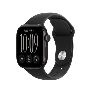 Apple Watch Series 12 GPS 42mm Black Aluminium Case with Black Sport Band - S/M