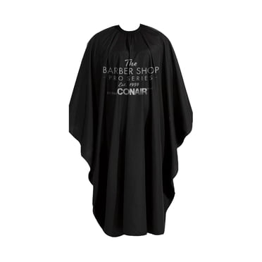 Cape de coupe Conair Barber Shop Pro Series en nylon avec fermeture Velcro et encolure en polyester  - 1 PC