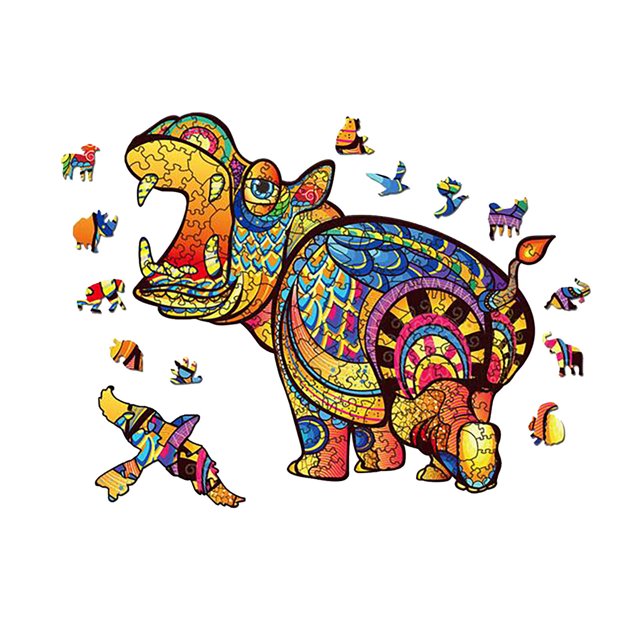 Irregular Three-Dimensional Animal Puzzles With Special-Shaped Wooden Puzzles