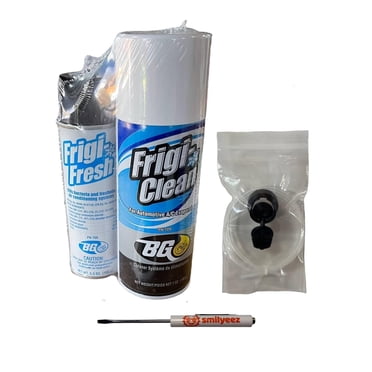 BG Frigi-Clean Nettoyant pour Évaporateur d'Aérosol et Trousse Frigi-Fresh avec Buse de Nettoyage par Évaporation