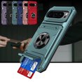 thumbnail image 1 of ShieldPlus for Google Pixel 9 Phone Case with Finger Ring Holder Kickstand, Heavy Duty Shockproof Rugged Protective Case for Pixel 9 Pro 6.3 Inch, Working with Magnetic Car Phone Mount,Green, 1 of 7