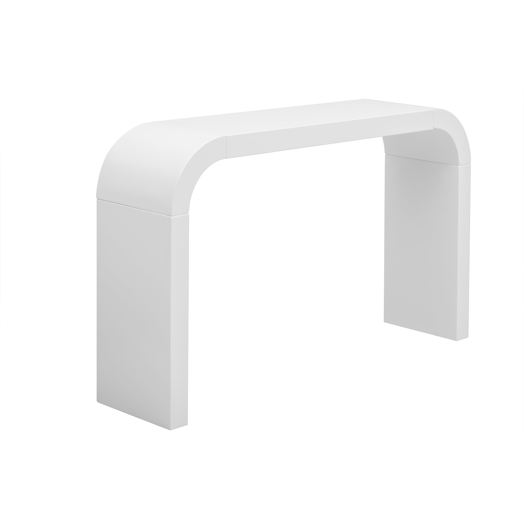 Noble House Modern Minimalist Console Table, Elegant and Versatile Design, Perfect, Sturdy and Stable Frame,White