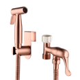 thumbnail image 1 of Ensemble de Pulvérisateur Bidet à Main en Acier Inoxydable, Kit d'Accessoires de Fixation de Bidet, Monté au Mur /monté dans le Réservoir de Toilette, Douche Musulmane pour Auto-Nettoyage, Or, 1 of 9