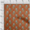 thumbnail image 1 of oneOone Georgette Viscose Fabric Leaves & Floral Block Print Fabric BTY 42 Inch Wide, 1 of 4