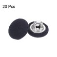 thumbnail image 3 of Unique Bargains 20pcs 18L Fabric Cloth Covered Button 11.5mm Round Metal Shank Sewing Buttons for Suits Dress Blouses, Navy Blue, 3 of 5