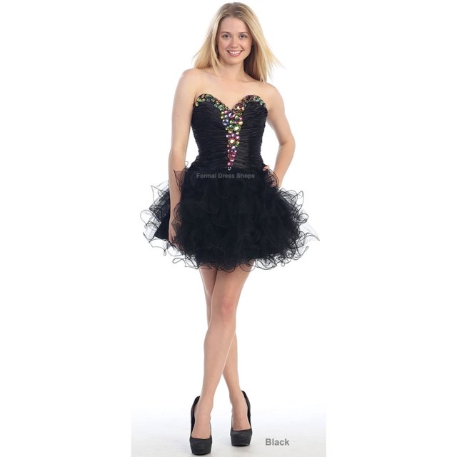 Short Sweetheart Dentelle jusqu'à Dress
