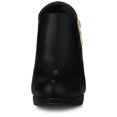 thumbnail image 3 of Unique Bargains Women's Chunky High Heel Platform Round Toe Ankle Boots, 3 of 7