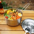 thumbnail image 2 of MasteelfCA Stainless Steel Outdoor Camping Pot Portable Mountaineering Cooking Pot, 2 of 7