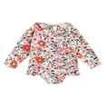 thumbnail image 2 of Maillot de Bain Fille 1-6 Ans Manches Longues Col à Volants Tenue de Plage pour Enfants, 2 of 9