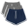 thumbnail image 1 of Yanlir 3PCS Active Shorts for Womens Summer Casual Shorts Quick Dry Running Sports Yoga Shorts Workout Stretchy Workout Shorts with Drawstring(Gray#1,3XL), 1 of 8