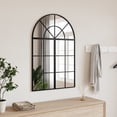 thumbnail image 1 of vidaXL Wall Mirror Black 60x30 cm Arch Iron, 1 of 5