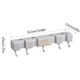 thumbnail image 3 of Aursykel Wall Mounted Mop Rack Organizer 4 Slots Easy Install for Kitchen Laundry Room Garden Garage Storage Space Storage Long Lasting Heavy Duty Tool Holder, 3 of 8