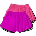 thumbnail image 3 of FNFYFH Clearance Ladies Gym Loose Fit Solid Summer Athletic Shorts Comfortable Exercise Shorts，Sky Blue, 3 of 3