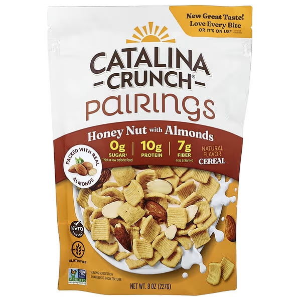 Catalina Crunch, Pairings, Honey Nut Cereal With Almonds, 8 oz (227 g)