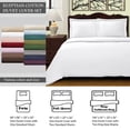 thumbnail image 2 of 400 Thread Count Egyptian Cotton Twin Duvet Cover Set Solid  Hunter Green, 2 of 5