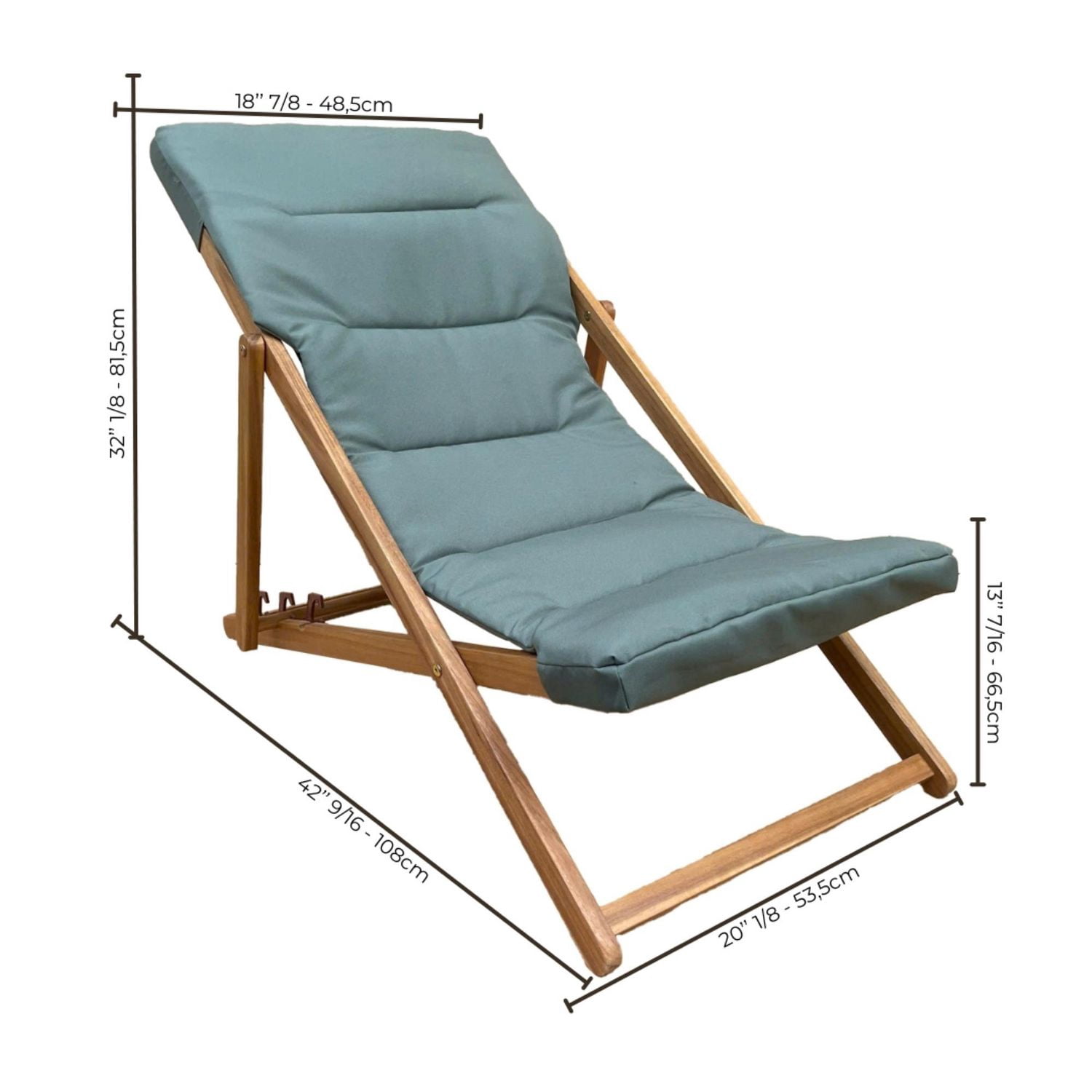 Deck chair-Green forest