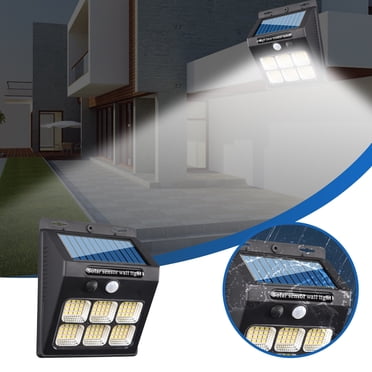 EGNMCR Solar Outdoor Lights, Motion Sensor Solar Powered Lights 3 Modes With 96 LED Lamp Beads, Wall Security Lights For Fence Yard Garden Patio Front Door (1 Pcs)