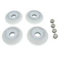 thumbnail image 1 of Almencla 4 Pcs Lumières DEL Antidérapantes avec Roues de Remplacement pour Patins à Roues Alignées Clignotantes 76 mm, 1 of 8