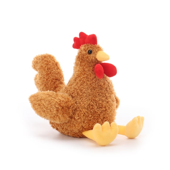 Apricot Lamb Ginger Rooster Stuffed Animals for Kids, Soft Cute Plush Toys for Baby Girl and Boy, 10 Inches