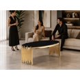 thumbnail image 3 of K-Living Venus Coffee Table with Black Glass Top & Gold Polished Stainless-Steel Base, 3 of 6