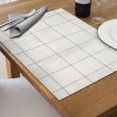 thumbnail image 3 of Woven Pvc Placemat Set Of 4 Square Block White/Black, 3 of 4