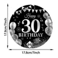 thumbnail image 3 of Yhmxh Kitchen Gadgets Dinnerware Set 30th Birthday Party Theme Tableware Set Disposable Decorative Tableware Paper Set Kitchen Essentials Cutlery Set for Party Festive Home, 3 of 8
