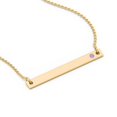 thumbnail image 2 of Engravable Bar Pendant with Birthstone, 2 of 7