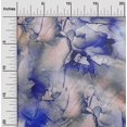 thumbnail image 2 of oneOone Rayon Blue Fabric Abstract Floral Sewing Material Print Fabric By The Yard 56 Inch Wide, 2 of 4