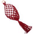 thumbnail image 4 of 4Pack Woven Wall Hanging Basket Macrame Style Dark Red Cotton Rope For Home Kitchen Storage And Organizing, 4 of 8