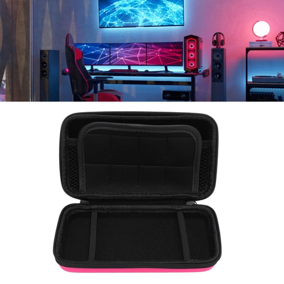 Switch Carrying Case for 2DS XL 2DS LL 3DS, Protective Hard Shell Portable Travel Bag with 8 Game Card Slots, Inner Pocket, Switch Pouch for Console, Cables, Accessories