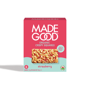 MadeGood Strawberry Crispy Squares 6 bars