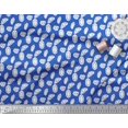 thumbnail image 3 of Soimoi Blue Rayon Fabric Crystal Stone Geometric Print Fabric by Yard 42 Inch Wide, 3 of 3