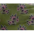 thumbnail image 4 of oneOone Georgette Viscose Fabric Leaves & Floral Block Printed Craft Fabric BTY 42 Inch Wide, 4 of 5