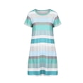 thumbnail image 2 of Innerwin Robe T-Shirt Évasée pour Femme, Robe d'Été Tunique Ample Courte Mini, Bleu Vert m, 2 of 7