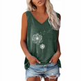 thumbnail image 4 of Birdeem Womens Printed Sleeveless Casual V-Neck Tank Top, 4 of 9