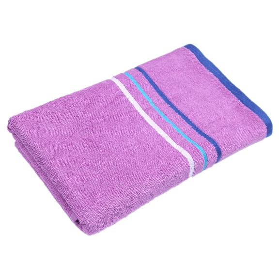 Mainstays Striped Beach Towel, Lavender, 1 Piece, 26" x 56"
