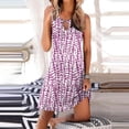thumbnail image 1 of Weiqiqre Robes d'Été et de Printemps 2024 pour Femmes, Mode Femmes Décontractée Élégante Col Rond Robes Imprimées Robe d'Été Sans Manches à Enfiler, 1 of 5