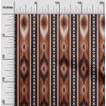 thumbnail image 1 of oneOone Georgette Viscose Fabric Stripe & Geometric Ikat Print Fabric BTY 42 Inch Wide, 1 of 1