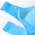 thumbnail image 3 of ManxiVoo Wireless Comfort Bras Full Coverage Minimizer with Adjustable Straps and Side Support for Everyday Wear Smooth T-Shirt Design XXXL Size Sky Blue, 3 of 7