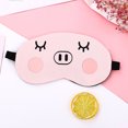 thumbnail image 4 of Bangcool 2PCS Sleeping Mask Cartoon Pig Flower Eye Shade with Ice Pack for Home Travel, 4 of 10